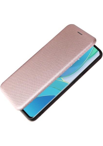 Oneplus 9 Için Kılıf Manyetik Karbon Fiber Kart Ekleme Tam Koruma (Yurt Dışından)