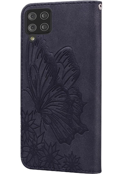 Samsung Galaxy A12 5g Için Kılıf Deri Cüzdan Kickstand Koruyucu Kapak (Yurt Dışından)