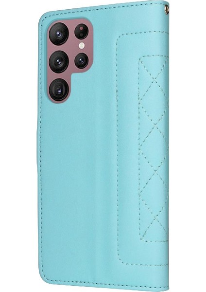 Samsung Galaxy S22 Için Flip Case Ultra Deri Kılıf Darbeye Basit (Yurt Dışından) modelleri