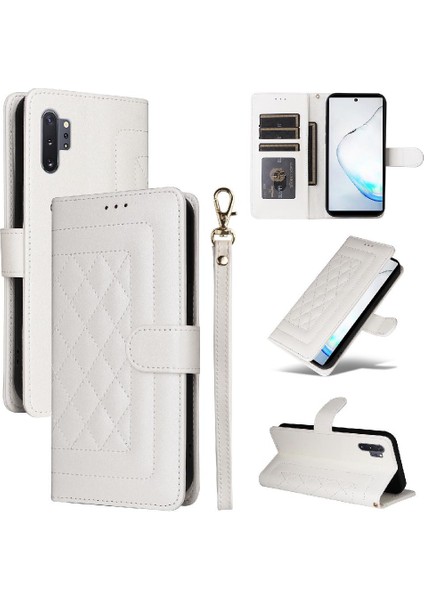 Samsung Galaxy Not 10 Artı Basit Iş Deri Kılıf Için Flip Case (Yurt Dışından)