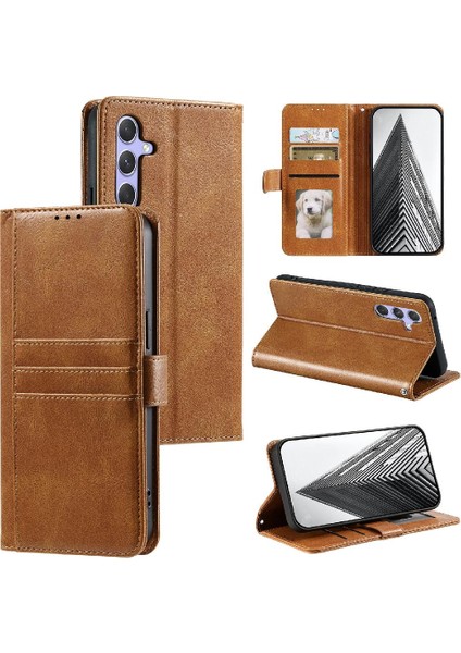 Samsung Galaxy A25 5g Pu Deri Cüzdan 6 Kart Yuvaları Için Flip Case (Yurt Dışından)