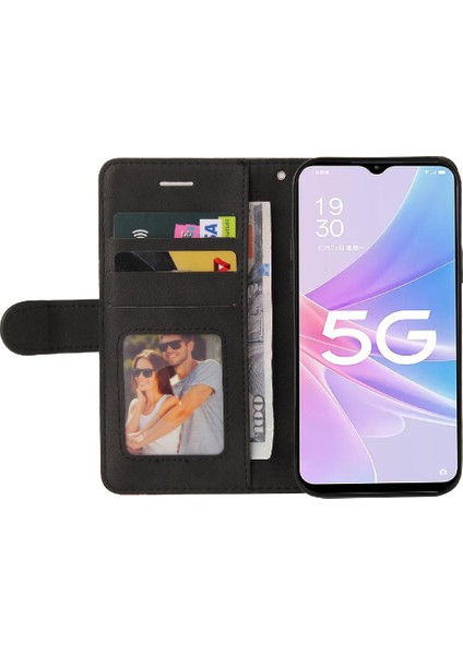 Kart Yuvası Standı Kickstand Koruyucu Iki Renkli Oppo Oppo 5g Için Kılıf (Yurt Dışından)
