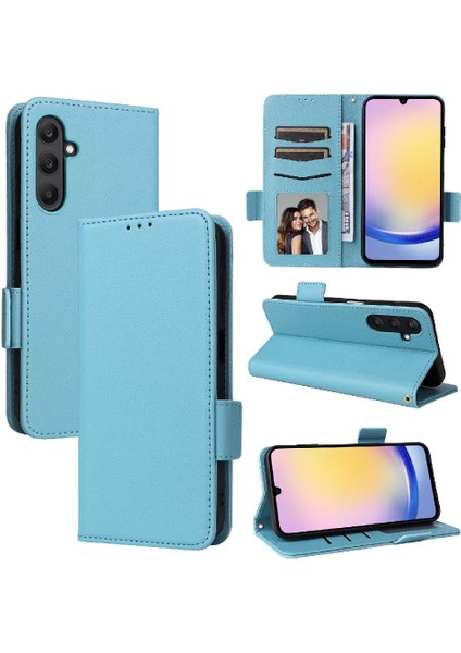 Samsung Galaxy A25 5g Manyetik Cüzdan Kart Yuvaları Tutucu Pu Yan (Yurt Dışından)