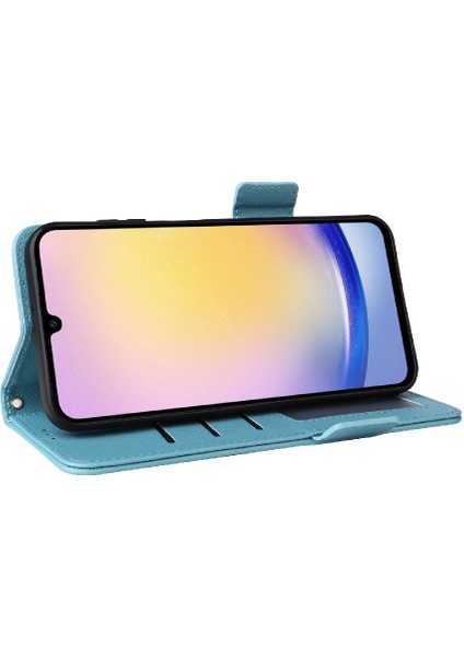 Samsung Galaxy A25 5g Manyetik Cüzdan Kart Yuvaları Tutucu Pu Yan (Yurt Dışından)