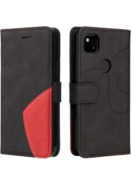 Google Piksel 4A Pu Deri Flip Folio Kılıf Için Kılıf Kickstand Koruyucu (Yurt Dışından)