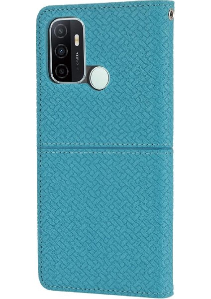 Oppo A53 Için Kılıf El Cüzdan Flip Folio Kitap Pu Deri Kapak Kredi Kartı (Yurt Dışından)