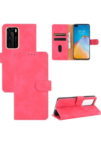 Kart Tutucu Kickstand Koruyucu Kapak ile Huawei P40 Için Kılıf Tam (Yurt Dışından)