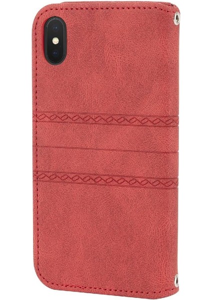 Iphone Xs Max Kickstand Cüzdan Kılıf Darbeye Koruyucu Için Flip Case (Yurt Dışından)
