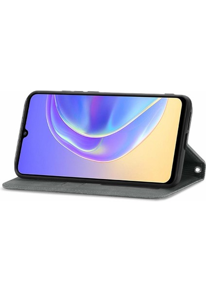 Vivo V21E 5g Için Basit Iş Deri Kılıf Kordon Fermuar Cüzdan (Yurt Dışından) fiyatları