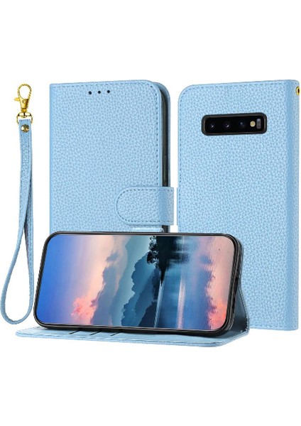 Samsung Galaxy S10 Artı Flip Folio Cüzdan Kart Yuvaları Tutucu Için Telefon Kılıfı (Yurt Dışından)