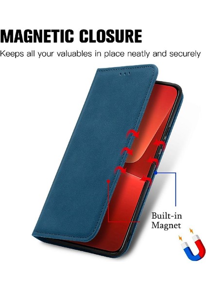 Xiaomi 13 Için Kılıf Deri Kılıf Kapak Çevirin Cüzdan Darbeye Basit (Yurt Dışından)