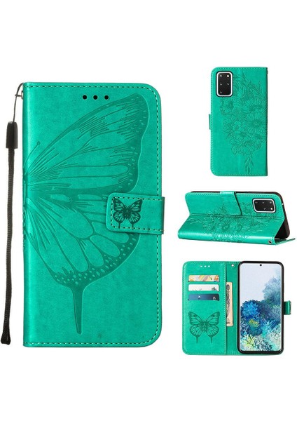 Samsung Galaxy S20 Artı 5g Kabartma Kelebek Premium Deri (Yurt Dışından) fırsatları