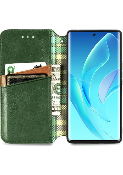 Huawei Onur 60 Için Kılıf Zarif Iş Deri Çanta Cüzdan Fonksiyonu (Yurt Dışından) indirimleri