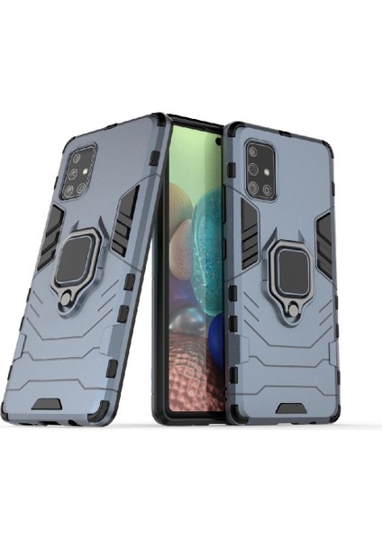 Samsung Galaxy A71 5g Darbeye Kapak Için Kılıf 360 &deg; Dönen Halka Askeri (Yurt Dışından)