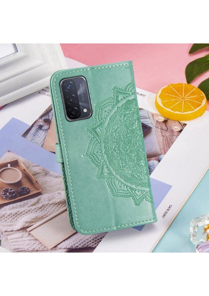 Oppo A54 5g Darbeye Deri Kılıf Için Kılıf Basit Iş Çevirme Kapağı (Yurt Dışından)