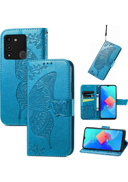 Tecno Spark 8c Iş Cüzdan Kelebek Çok Renkli Kanat Için Kılıf (Yurt Dışından)