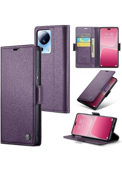 Xiaomi 13 Lite Kart Yuvası Cüzdan Durumda Anti Dolandırıcılık Darbeye Dayanıklı (Yurt Dışından)