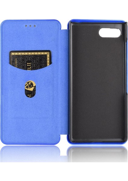 Blackberry Key2 Manyetik Karbon Fiber Deri Folio Flip Case Için Kılıf (Yurt Dışından) modelleri