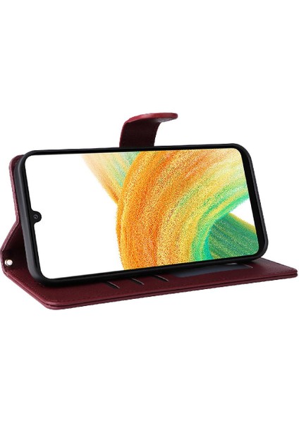Samsung Galaxy A33 5g Için Flip Case Kapak Kılıf Cüzdan Basit (Yurt Dışından)