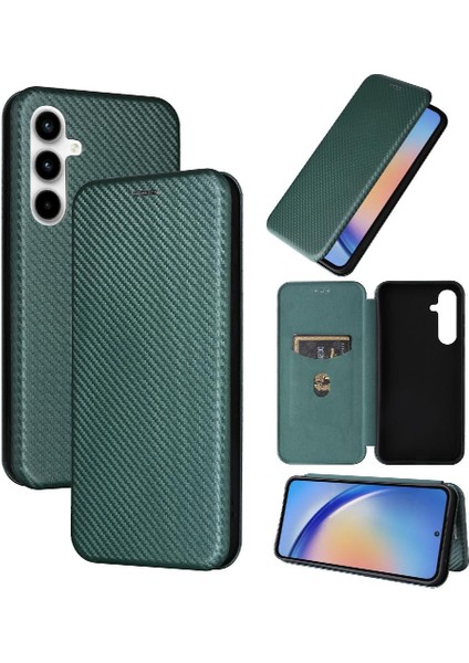 Samsung Galaxy A35 5g Tam Koruma Deri Folio Flip Case (Yurt Dışından)