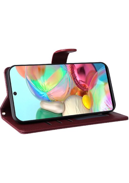 Samsung Galaxy A71 Için Flip Case Darbeye Basit Iş Cüzdan Kılıf (Yurt Dışından) fırsatları