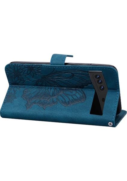 Elmas ile Google Piksel 8 Kickstand Koruyucu Büyük Kelebek Için Kılıf (Yurt Dışından)