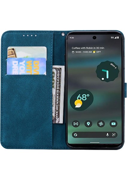 Elmas ile Google Piksel 8 Kickstand Koruyucu Büyük Kelebek Için Kılıf (Yurt Dışından)
