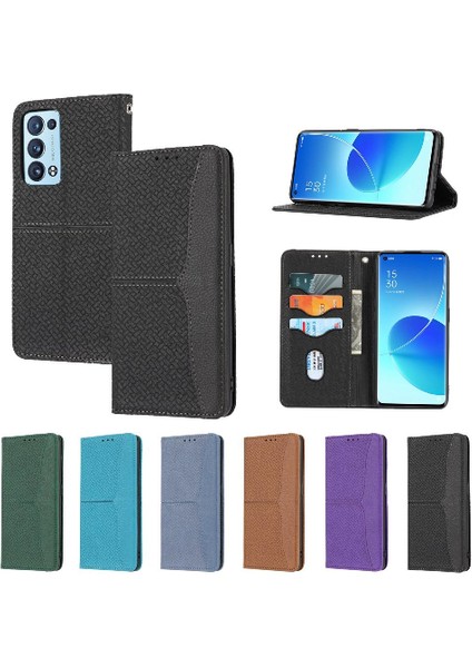 Oppo A93 5G/A74 5G/A54 5G/A93S Kredi Kartı Tutucu Flip Folio Kitap Için Kılıf (Yurt Dışından)