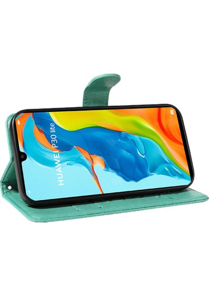 Huawei P30 Lite Cüzdan Telefon Kılıfı ve El ile Kart Yuvası Için Flip Case (Yurt Dışından)