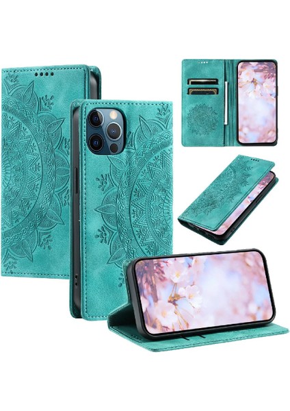 IPhone 12 Için Kılıf Pro Max Kart Ekleme Pu Deri Yan Toka Tam (Yurt Dışından)