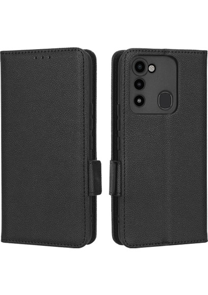 Tecno Spark 8c Yan Toka Pu Deri Cüzdan Manyetik Kart Yuvaları Için Kılıf (Yurt Dışından) indirimleri