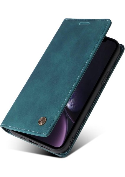 Iphone Xr Deri Kılıf Darbeye Kapak Kapak Cüzdan Basit (Yurt Dışından)