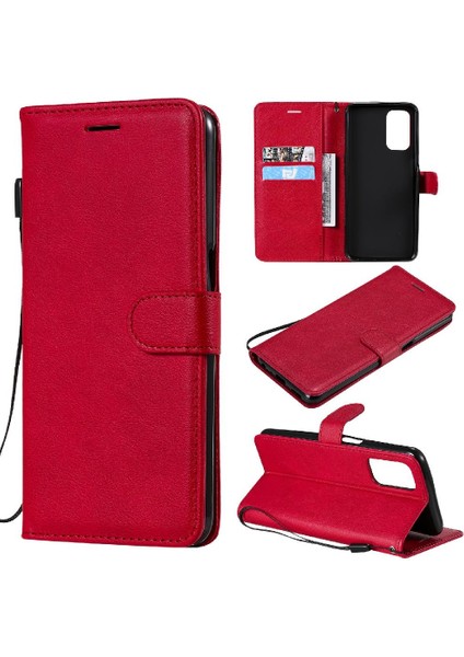 Oppo A93 5G/A74 5G/A54 5g Için Flip Case Kart Yuvası ile Klasik Düz Renk (Yurt Dışından)