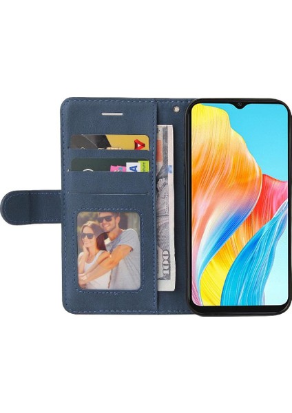 Oppo A38 4G/A18 4g Kickstand Koruyucu Kart Yuvası Standı Pu (Yurt Dışından) modelleri