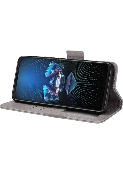 Asus Rog Telefon 5 Için Kılıf Manyetik Kart Yuvaları Tutucu Yan Toka Pu Cüzdan (Yurt Dışından) modelleri