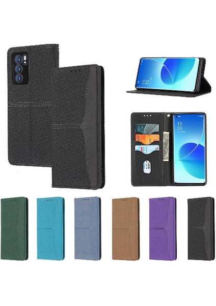Oppo Için Kılıf Oppo 6 5g Kredi Kartı Tutucu Flip Folio Kitap El Cüzdan Pu (Yurt Dışından)