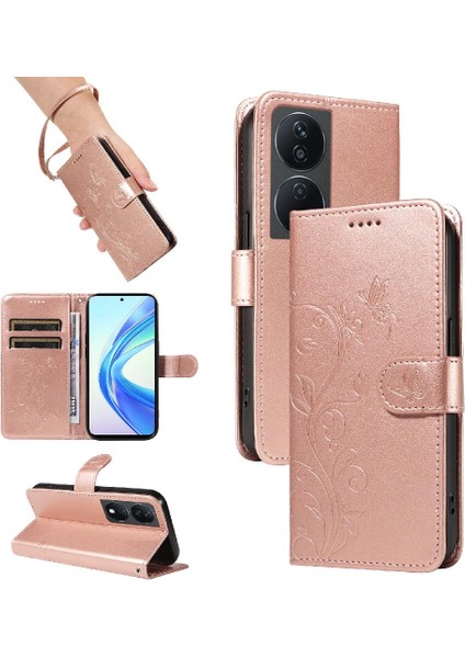 El Kayışı ve Kart Yuvası Yüksek Onur X7B Cüzdan Telefon Kılıfı Için Kılıf (Yurt Dışından)