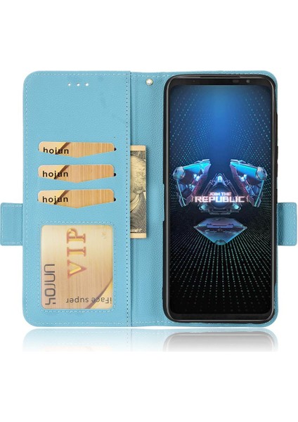 Asus Rog Telefon 5 Için Kılıf Manyetik Kart Yuvaları Tutucu Yan Toka Pu Cüzdan (Yurt Dışından) indirimleri