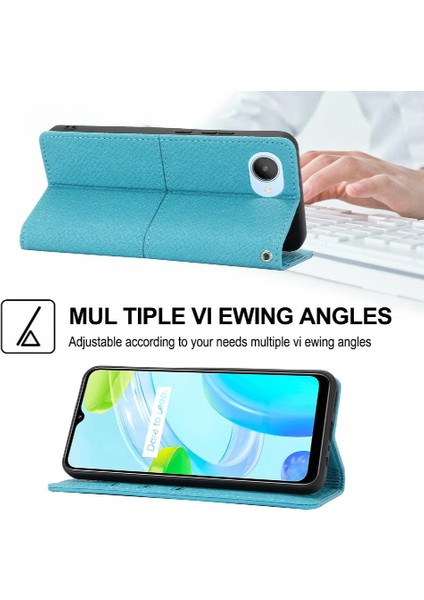 Realme C30/C30S/NARZO 50I Prime Flip Folio Kitap El Cüzdan Kartı Için Kılıf (Yurt Dışından)