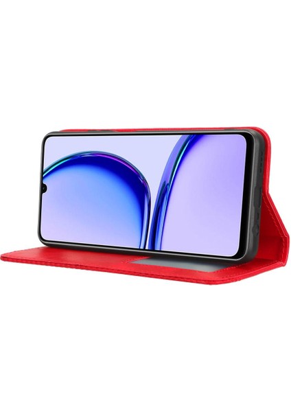 Realme C51 4g Manyetik Kapatma Cüzdan Pu Deri Kılıf (Yurt Dışından)