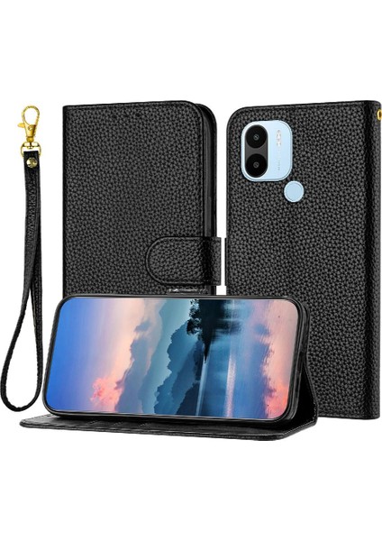 Telefon Kılıfı Için Xiaomi Redmi A1 Artı/a2 Artı Pu Deri Litchi Desen Flip (Yurt Dışından)