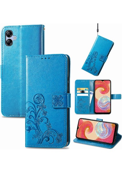 Samsung Galaxy A04E Zarif Iş Kısa Kayış Dört Yaprak Durumda (Yurt Dışından)