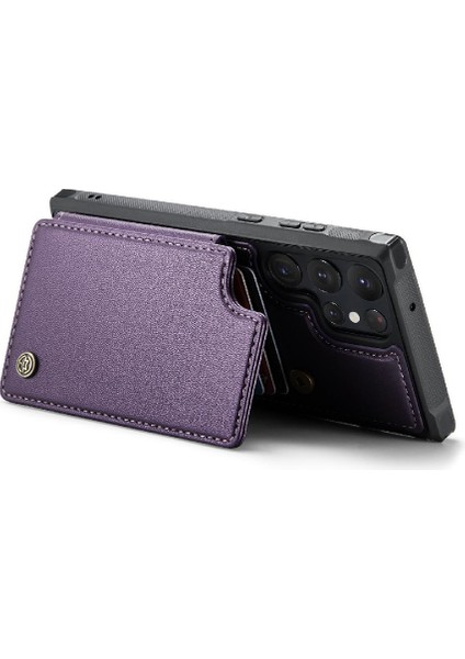 Samsung Galaxy S22 Ultra Kickstand Ince Darbeye Dayanıklı Caseme Cüzdan Kılıf (Yurt Dışından) fırsatları