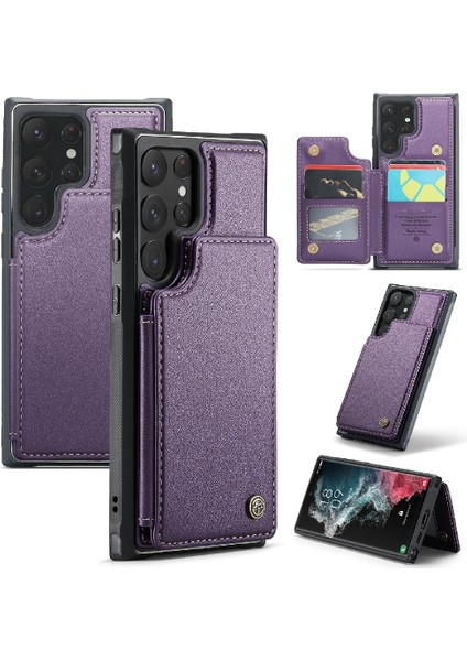 Samsung Galaxy S22 Ultra Kickstand Ince Darbeye Dayanıklı Caseme Cüzdan Kılıf (Yurt Dışından) indirimleri