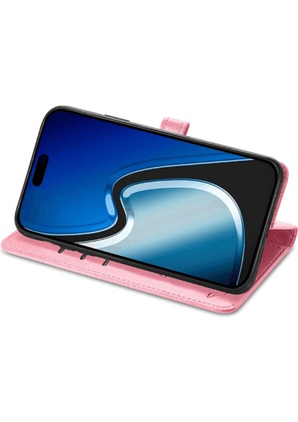 Iphone 15 Için Kılıf Kapak Kapak Kısa Kayış Deri Kılıf Karikatür Hayvanlar (Yurt Dışından) modelleri