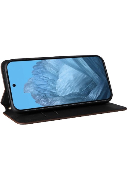 Google Piksel 9 Pro Manyetik Kapatma Kart Yuvaları Tutucu 3D Desen Için Kılıf (Yurt Dışından)