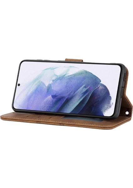 Samsung Galaxy S23 Artı Manyetik Kapatma Darbeye Pu Kılıf Için Flip Case (Yurt Dışından)