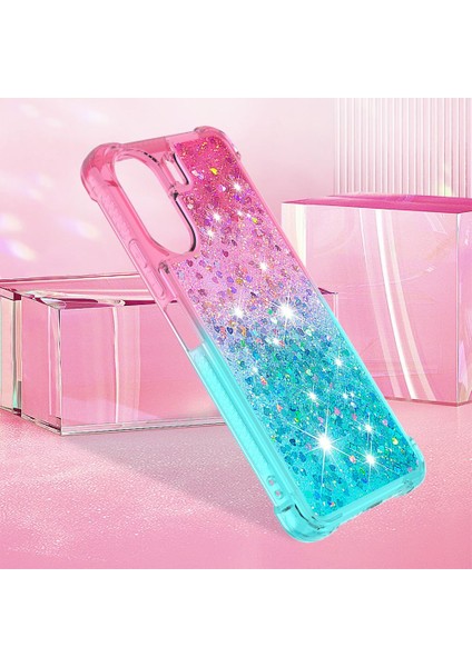 Mays Shop Xiaomi Redmi Için Kılıf Moving 4g Sıvı Glitter Akan Sparkle Hareketli Kapak (Yurt Dışından)