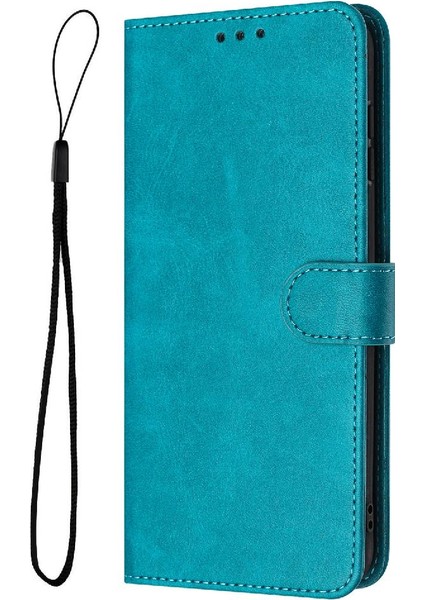 Google Piksel 8 Pro Saf Renk Kickstand Pu Deri ile Flip Case (Yurt Dışından)