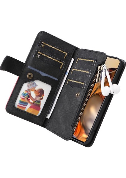 Xiaomi 11T/11T Pro Dokuz Kart Yuvaları Fermuar Cüzdan Tarzı Kickstand (Yurt Dışından) fırsatları